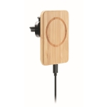 Chargeur magnétique en bambou pour voiture avec chargement rapide Cars couleur bois sixième vue