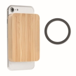 Chargeur magnétique en bambou avec banque d'énergie de 4 000 mAh Power couleur bois