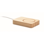 Chargeur magnétique en bambou avec banque d'énergie de 4 000 mAh Power couleur bois deuxième vue