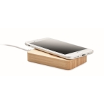 Chargeur magnétique en bambou avec banque d'énergie de 4 000 mAh Power couleur bois troisième vue