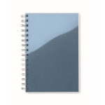 Carnets personnalisés recyclés A5 avec des pages lignées Colors RPET couleur bleu roi