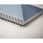 Carnets personnalisés recyclés A5 avec des pages lignées Colors RPET couleur bleu roi sixième vue photographique