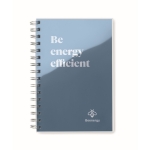 Carnets personnalisés recyclés A5 avec des pages lignées Colors RPET couleur bleu roi vue principale