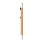 Stylo éco d'entreprise en aluminium recyclé encre bleue Recycled Arial couleur doré troisième vue