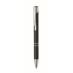 Stylo personnalisés en alu recyclé avec encre bleue Aster Recycled couleur noir sixième vue