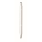 Stylo personnalisés en alu recyclé avec encre bleue Aster Recycled couleur argenté cinquième vue