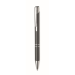 Stylo personnalisés en alu recyclé avec encre bleue Aster Recycled couleur titan sixième vue