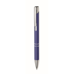Stylo personnalisés en alu recyclé avec encre bleue Aster Recycled couleur bleu roi sixième vue