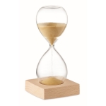 Sablier de 5 minutes avec base personnalisable Time couleur beige