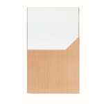 Plaque ou trophée en verre sur socle en bois Commemorative couleur bois deuxième vue