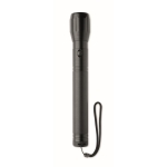 Lampe torche publicitaire en aluminium avec LED Longview couleur noir sixième vue