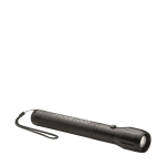 Lampe torche publicitaire en aluminium avec LED Longview couleur noir vue avec zone d'impression