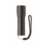 Lampe de poche LED avec dragonne à offrir lors d'événements Compact couleur noir cinquième vue