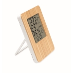 Station météorologique multifonction en bambou personnalisable Suncity couleur bois deuxième vue