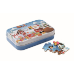 Puzzle de Noël de 60 pièces pour enfants avec boîte en métal Box couleur multicolore
