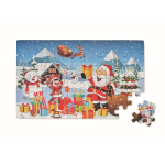 Puzzle de Noël de 60 pièces pour enfants avec boîte en métal Box couleur multicolore deuxième vue