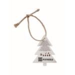 Décoration en forme de sapin de Noël avec papier ensemencé SeedGrow couleur blanc deuxième vue