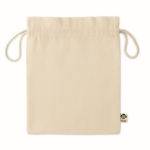 Sac cadeau moyen en coton biologique boutique Eco Medium couleur naturel deuxième vue