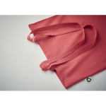 Sac en coton recyclé en couleur avec logo 140 g/m2 couleur rouge