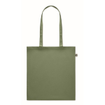 Sac en coton recyclé en couleur 140 g/m2 Recycled Cotton Colors couleur vert