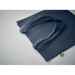 Sac en coton recyclé en couleur avec logo 140 g/m2 couleur bleu ultramarine
