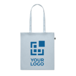 Sac en coton recyclé en couleur 140 g/m2 Recycled Cotton Colors vue avec zone d'impression
