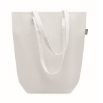 Sac promotionnel en feutre RPET avec longues poignées Tote FieltroRPET couleur blanc deuxième vue