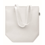 Sac promotionnel en feutre RPET avec longues poignées Tote FieltroRPET couleur blanc quatrième vue
