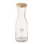 Grande bouteille en verre avec bouchon en liège 1 L Crystal Corkcap couleur transparent vue principale