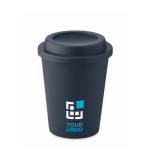 Verre avec double paroi en plastique 300ml TakeAway Minimal vue avec zone d'impression