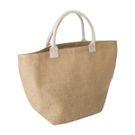 Sac personnalisable avec poignées en coton Jute Vibes couleur beige première vue