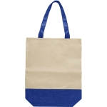 Sac en polyester aspect lin avec fond coloré 150 g/m2 Sunset couleur bleu première vue