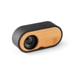 Enceinte Bluetooth 5.0 avec fonction radio et boîte cadeau BiRectangle couleur noir troisième vue