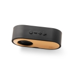 Enceinte Bluetooth 5.0 avec fonction radio et boîte cadeau BiRectangle couleur noir quatrième vue