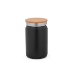 Mug thermos en inox avec couvercle en liège original 350ml Design couleur noir