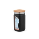 Mug thermos en inox avec couvercle en liège original 350ml Design couleur noir quatrième vue