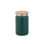 Mug thermos en inox avec couvercle en liège original 350ml Design couleur vert foncé