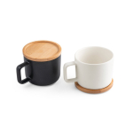 Tasse en céramique avec couvercle en bambou de 230 ml Small Cover