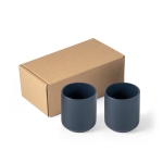 Set de deux tasses en céramique avec finition mate 280ml Home couleur bleu marine première vue