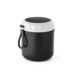 Thermo en plastique à double paroi et poignée en silicone 380ml Travel couleur noir