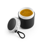 Thermo en plastique à double paroi et poignée en silicone 380ml Travel couleur noir quatrième vue