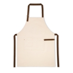 Tablier de qualité en coton avec des détails en métal 320 g/m2 Baker couleur naturel première vue