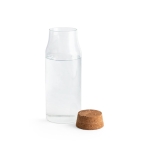 Gourde en verre borosilicaté avec bouchon liège 800 ml Crystal Juice couleur naturel quatrième vue