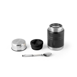 Thermos en acier inoxydable pour aliments avec cuillère Liquid To Go couleur noir troisième vue