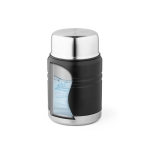 Thermos en acier inoxydable pour aliments avec cuillère Liquid To Go couleur noir cinquième vue