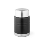 Thermos en acier inoxydable pour aliments avec cuillère Liquid To Go couleur noir