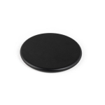 Chargeurs sans fil promotionnels ronds et ultraminces Slim couleur noir
