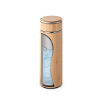 Bouteille isotherme publicitaire et bambou avec infuseur 440ml Natura couleur naturel sixième vue