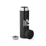 Bouteille isotherme avec thermomètre LED et infuseur 470ml Touch couleur noir image avec logo 5