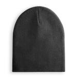 Bonnet d'hiver élastique unisexe personnalisable en RPET Sweden couleur noir première vue